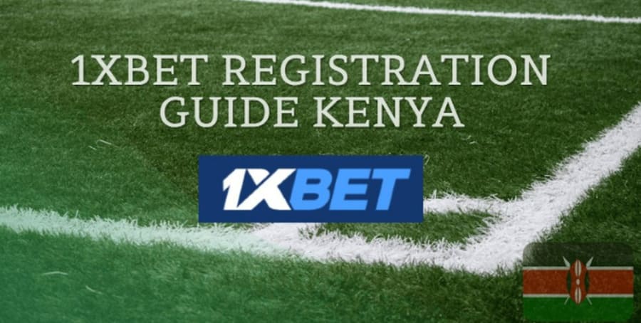 1xbet Kenya registration process image.